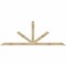 Ekena Millwork Saratoga Rough Sawn Timber Gable Bracket, Douglas Fir, 96"W x 36"H x 2"D x 4"F, 9/12 Pitch GBW096X36X0204SAR00RDF - alternate 1